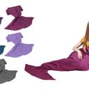  Knitted Wool Mermaid Tail Blanket for Kids and Adults