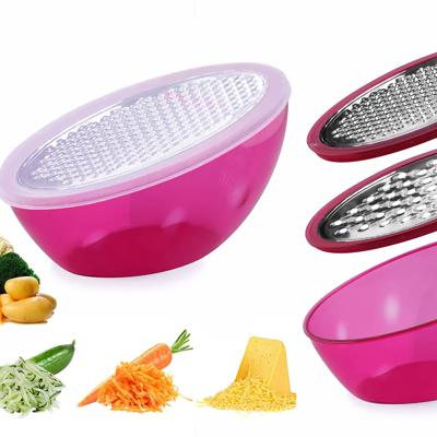 Multi-Purpose Grater and Zester with Storage Box and Lid