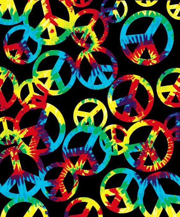 Tie Dye Hippie Peace Blanket – Ultra Soft Queen Size Plush Throw