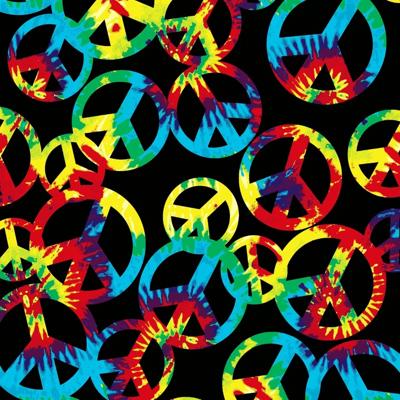 Tie Dye Hippie Peace Blanket – Ultra Soft Queen Size Plush Throw
