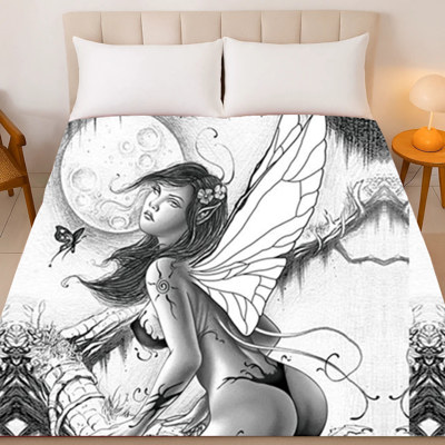 Tree Fairy Plush Blanket – Queen Size, Ultra Soft & Enchanting