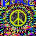 Queen Psychedelic Plush Queen Blanket – Trippy Peace Vibe Design, Ultra Soft