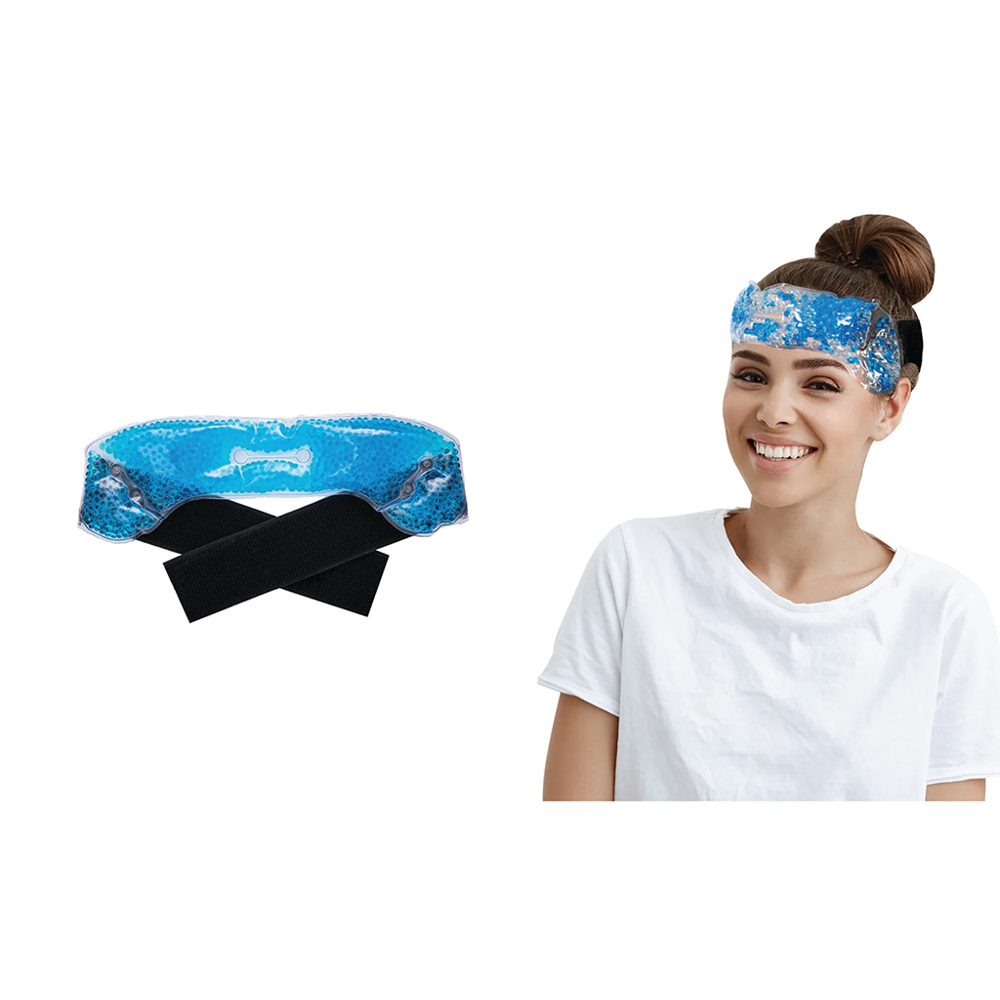 Therapeutic Headband Wrap for Hot and Cold Migraine Relief