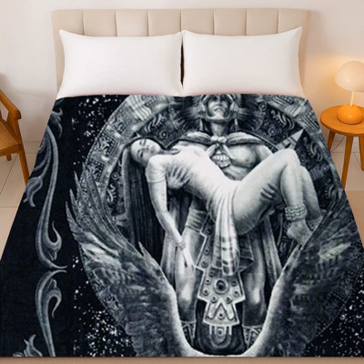 Ultra-Soft Alma Azteca Plush Queen Throw