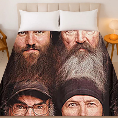 Duck Dynasty 4-Face Fleece Throw Blanket
