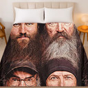  Duck Dynasty 4-Face Fleece Throw Blanket