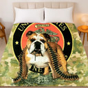  Bulldog Camo Blanket – Plush Queen Throw, Warm & Comfortable