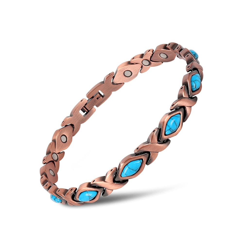 Copper Bracelet for Men and Women with Magnetic Energy Therapy for Pain Relief