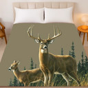 Autumn Whitetails Deer Blanket – Plush Queen Size, Cozy & Warm