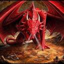 Queen Mythic Red Dragon Blanket- Gothic Fantasy Queen Throw
