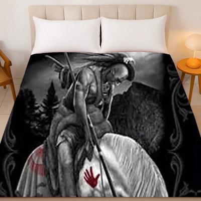 Native American Warrior Blanket