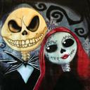 Queen Jack & Sally Ghoulmates Forever Plush Blanket