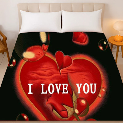 Valentine’s Plush Blanket – Queen Size Throw, Ultra Soft & Heartfelt