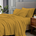 Gold California King Ultra-Luxury 1800 Series Soft & Cooling Bamboo Blend Sheet Set