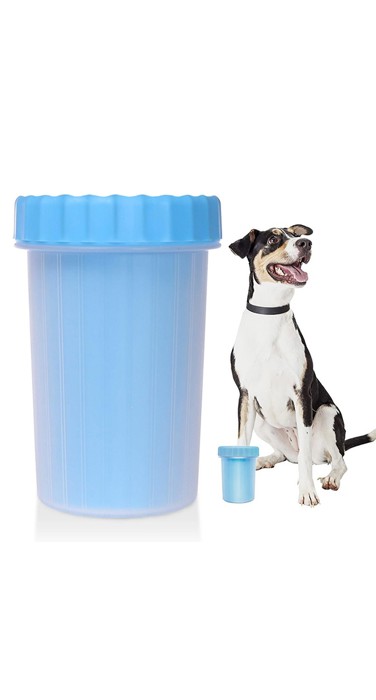 Portable Silicone Pet Dog Cat Paw Feet Cleaning Brush Bottle