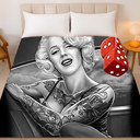  Marilyn Monroe Plush Throw Blanket – Queen Size – Soft & Stylish Eye Candy