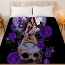  Twilight Rose Fairy Plush Queen Blanket – Ultra Soft & Cozy
