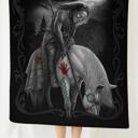 Queen Native American Warrior Blanket