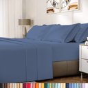 Oxford Blue California King Hotel Luxury 2000 Series 6-Piece Rayon from Bamboo Cooling Bed Sheet Set
