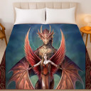  Copperwing Plush Blanket � Queen Size, Super Soft & Cozy