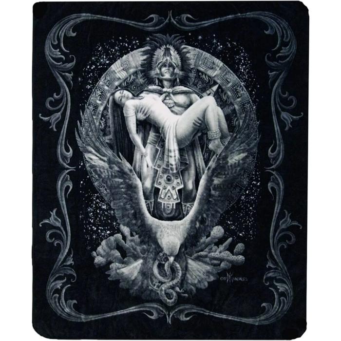 Ultra-Soft Alma Azteca Plush Queen Throw