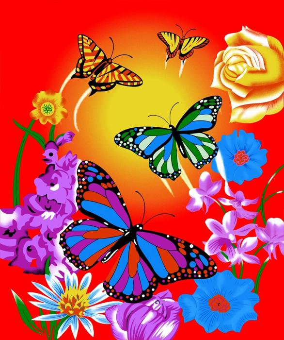 Butterfly Dreams Blanket – Plush Queen Size Throw, Cozy & Colorful