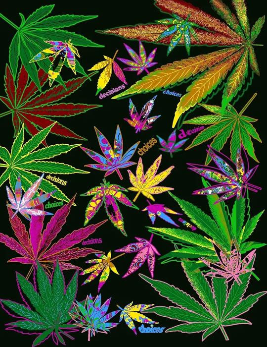 Cannabis Leaf Plush Blanket – Cozy Queen Size Throw – Super Soft & Easy Care