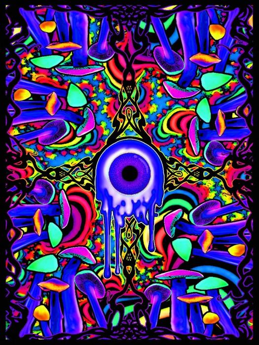 Trippy Eye Plush Blanket – Queen Size Throw – Extremely Soft & Vibrant Design