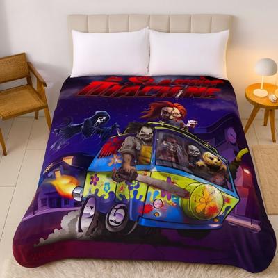 Slashin Machine Horror Blanket - Plush Queen Size Throw