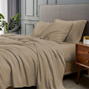 Light Khaki California King Ultra-Luxury 1800 Series Soft & Cooling Bamboo Blend Sheet Set