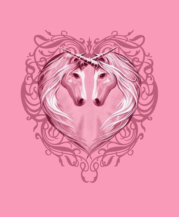 Unicorn Heart Plush Blanket – Ultra Soft Queen Size