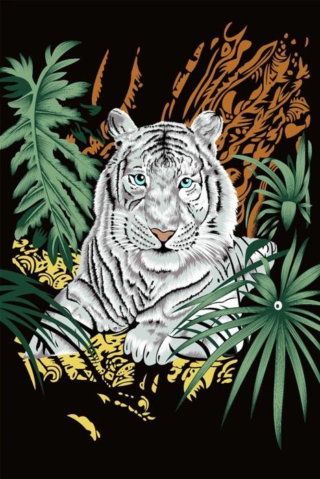 White Tiger – Plush Queen Size Blanket, Ultra Soft & Cozy