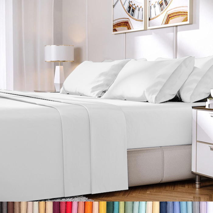 Hotel Luxury 2000 Series 6-Piece Rayon from Bamboo Cooling Bed Sheet Set