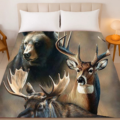 Wilderness Blanket – Dynamic Trio Edition, Plush Queen Throw, Extremely Soft