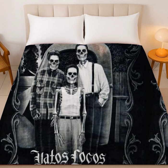 Mexican Vatos Locos Plush Blanket � Queen Size Comfort � Extremely Soft