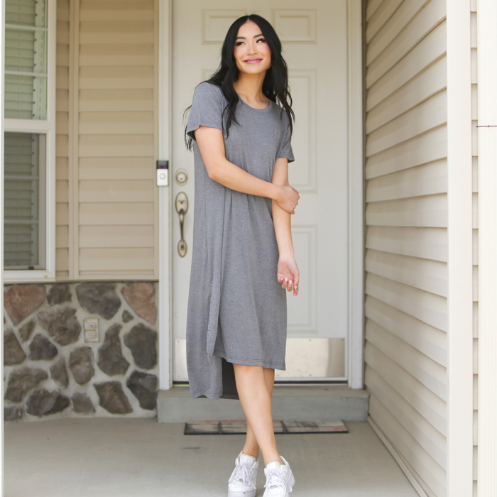 Split Hem T-Shirt Dress