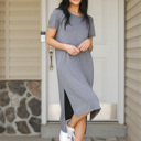  Split Hem T-Shirt Dress