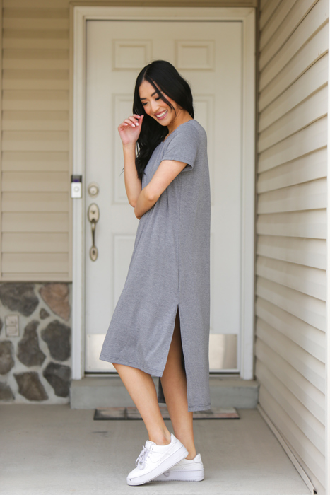 Split Hem T-Shirt Dress