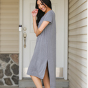  Split Hem T-Shirt Dress