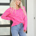  Confetti V-Neck Sweater