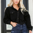  Hooded Button Up Shacket