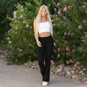  Black Kick Flare Pants