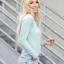 Light Green XL Buttery Soft Long Sleeve Basic