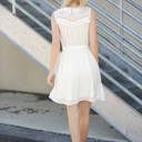 Large Lace Detail Sleeveless Dress