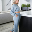 Medium Lazy Day Cropped Sweatshirt Set
