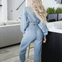 Medium Lazy Day Cropped Sweatshirt Set