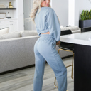 Large Lazy Day Cropped Sweatshirt Set