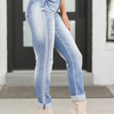 Size 5 Kancan High Rise Cuffed Slim Straight
