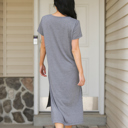 Large Split Hem T-Shirt Dress