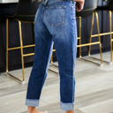Size 1 Cuffed Kancan Straight Leg Jeans